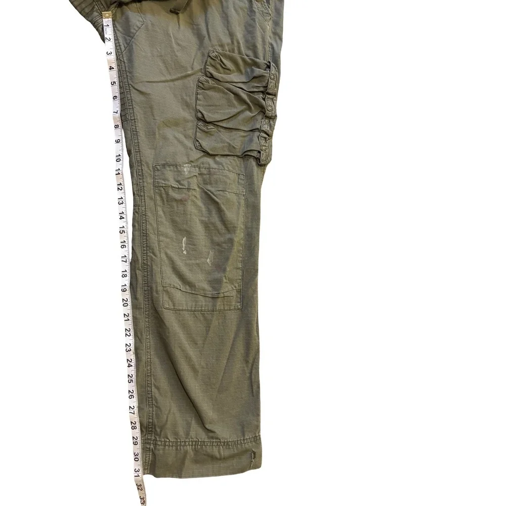 Polo Ralph Lauren Mens Olive Green Ripstop Cargo Pants Military Utility‎ 40x32